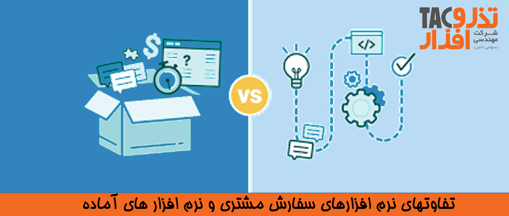 تفاوت های نرم افزار های آماده و نرم افزار های سفارش مشتری