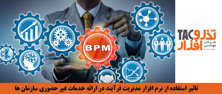 تاثیر استفاده از نرم افزار مدیریت فرآیند در ارائه خدمات غیر حضوری سازمان ها تاثیر استفاده از نرم افزار مدیریت فرآیند در ارائه خدمات غیر حضوری سازمان ها