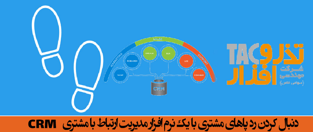 دنبال کردن رد پاهای مشتری به یک نرم افزار مدیریت ارتباط با مشتری