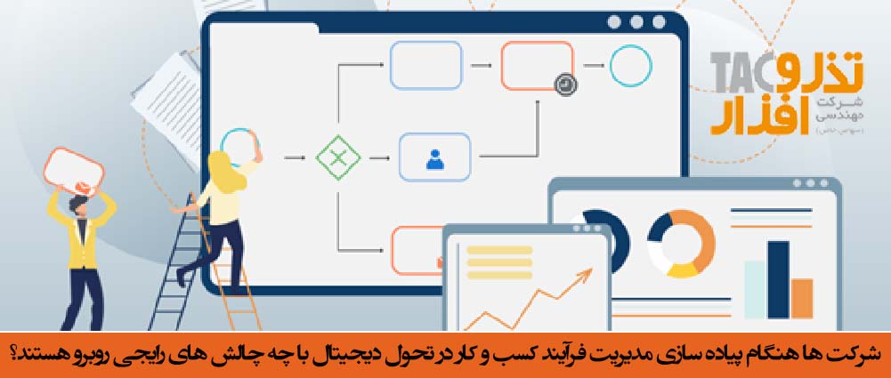 شرکت ها هنگام پیاده سازی سیستم BPMS مدیریت فرآیند کسب و کار در تحول دیجیتال با چه چالش های رایجی روبرو هستند