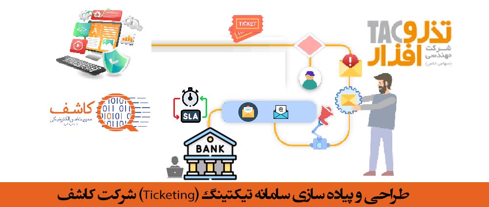 طراحی و پیاده سازی سامانه تیکتینگ Ticketing شرکت کاشف