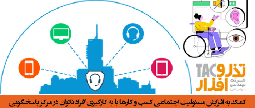 کمک به افزایش مسئولیت اجتماعی کسب و کارها با به کارگیری افراد ناتوان در مرکز پاسخگویی